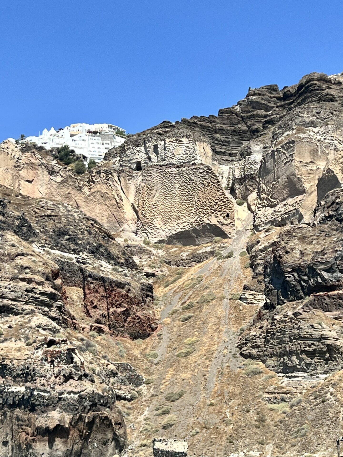 Pumice Stone Cliffs Santorini